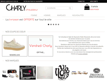 Tablet Screenshot of charlychaussures.com